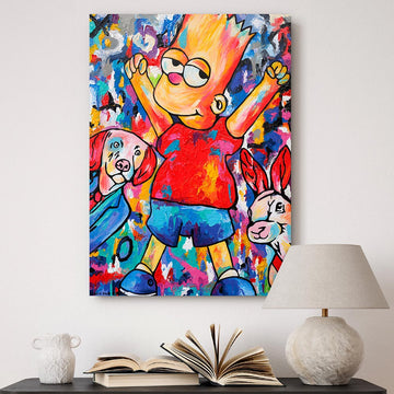 Bart Is Bad and Good at the Same Time (Original Painting)
