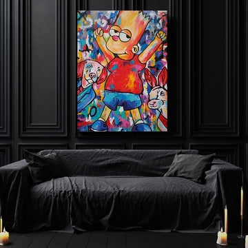 Bart Is Bad and Good at the Same Time (Original Painting)