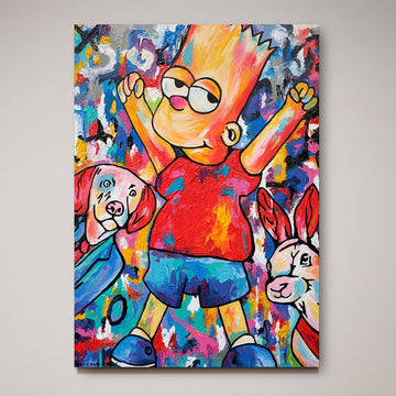 Bart Is Bad and Good at the Same Time (Original Painting)