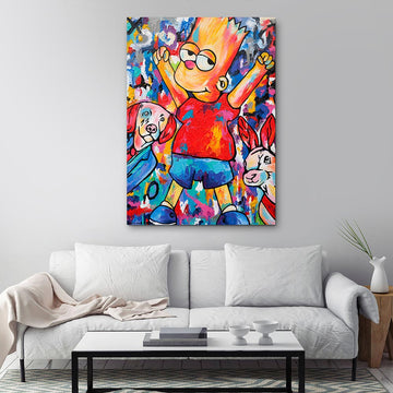 Bart Is Bad and Good at the Same Time (Original Painting)
