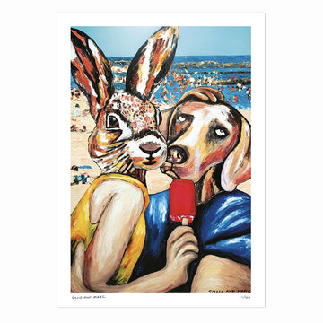 They Loved Beach Living (Print)