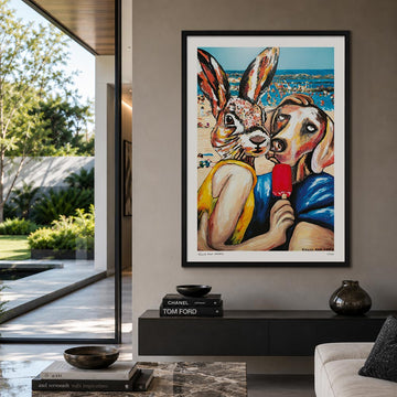 They Loved Beach Living (Print)