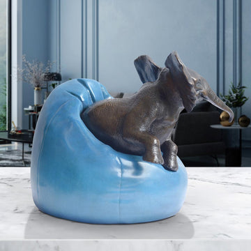 Beanbag Elephant (Bronze Sculpture, Small)
