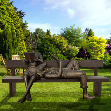 They Enjoyed the Quiet Time with Friends (Bronze Sculpture)