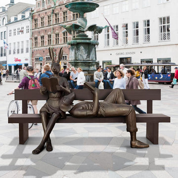 They Enjoyed the Quiet Time with Friends (Bronze Sculpture)