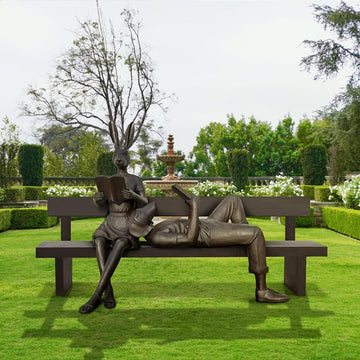 They Enjoyed the Quiet Time with Friends (Bronze Sculpture)