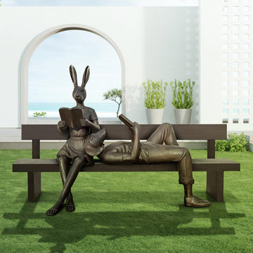 They Enjoyed the Quiet Time with Friends (Bronze Sculpture)