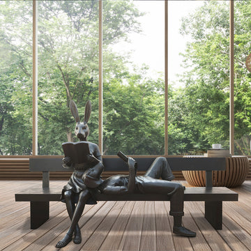 They Enjoyed the Quiet Time with Friends (Bronze Sculpture)