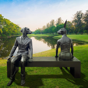 The Friends Forever Bench (Bronze Sculpture)