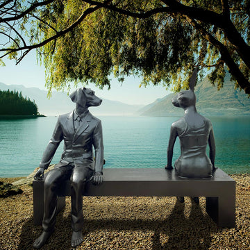 The Friends Forever Bench (Bronze Sculpture)