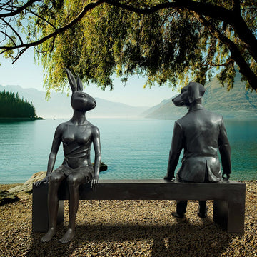 The Friends Forever Bench (Bronze Sculpture)