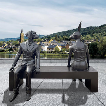 The Friends Forever Bench (Bronze Sculpture)