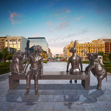 The Bench of Kindness (Bronze Sculpture)