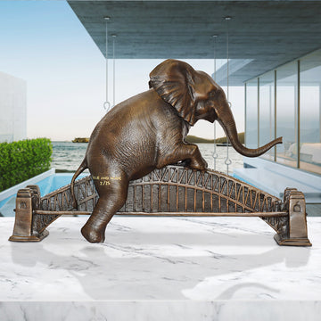 The Big Elephant Loved the Sydney Harbour Bridge (Bronze Sculpture)