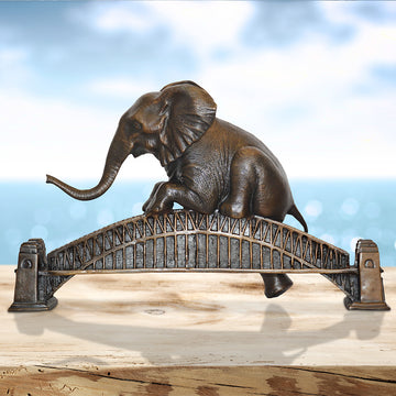 The Big Elephant Loved the Sydney Harbour Bridge (Bronze Sculpture)