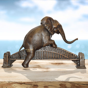 The Big Elephant Loved the Sydney Harbour Bridge (Bronze Sculpture)