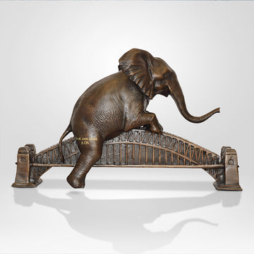 The Big Elephant Loved the Sydney Harbour Bridge (Bronze Sculpture)