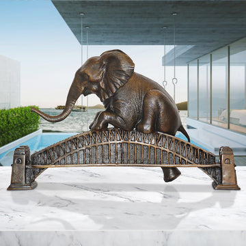 The Big Elephant Loved the Sydney Harbour Bridge (Bronze Sculpture)