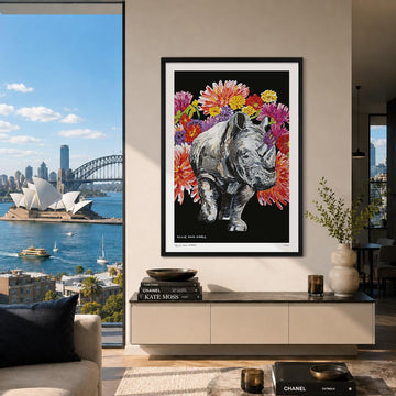 The Rhino Was in Full Bloom (Print)