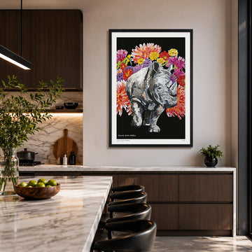 The Rhino Was in Full Bloom (Print)
