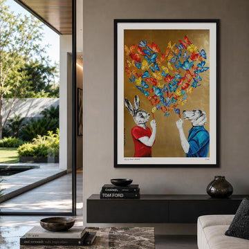 Blowing Butterflies (Print)
