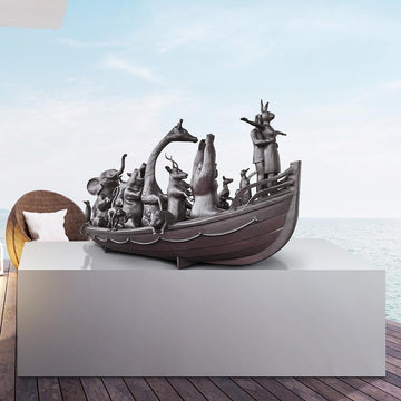 The Wildlife Wonder Boat for Hope (Bronze Sculpture)