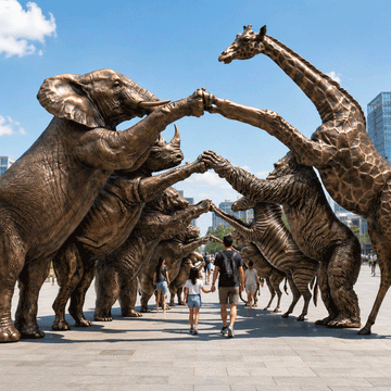 The Wild Bridge of Hope (Bronze Sculpture)