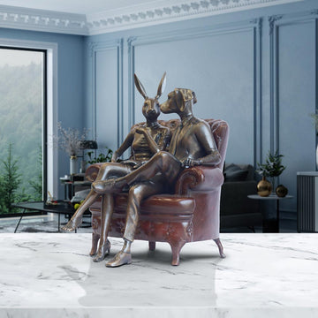 Chair Lovers (Bronze Sculpture, Small)