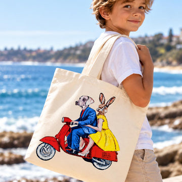 The Fast Vespa Lovers (Canvas Tote Bag)
