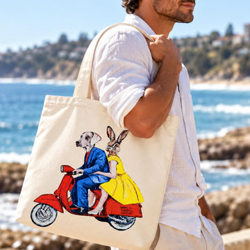 The Fast Vespa Lovers (Canvas Tote Bag)