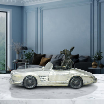 They Loved Driving in the Fast Lane (Bronze Sculpture, Miniature Collection)