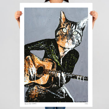 He Was a Cat Amongst Many Dogs but He Was Strong Enough to Stand Alone (Print)