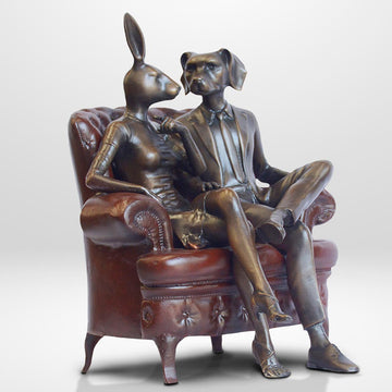 Chair Lovers (Bronze Sculpture, Small)