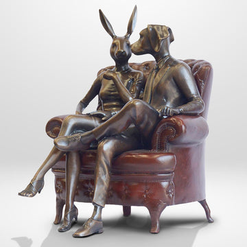 Chair Lovers (Bronze Sculpture, Small)