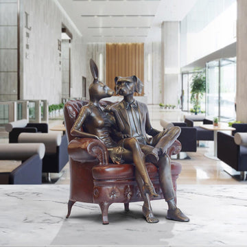 Chair Lovers (Bronze Sculpture, Small)