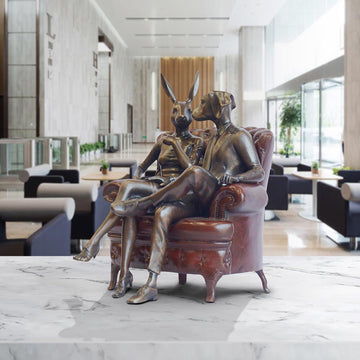 Chair Lovers (Bronze Sculpture, Small)