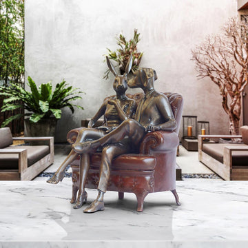 Chair Lovers (Bronze Sculpture, Small)