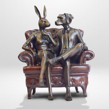 Chair Lovers (Bronze Sculpture, Small)