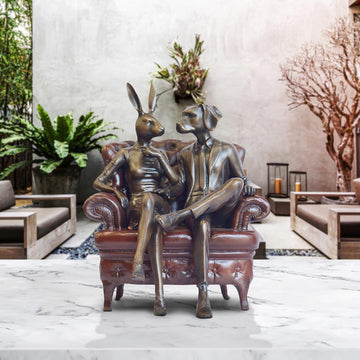 Chair Lovers (Bronze Sculpture, Small)