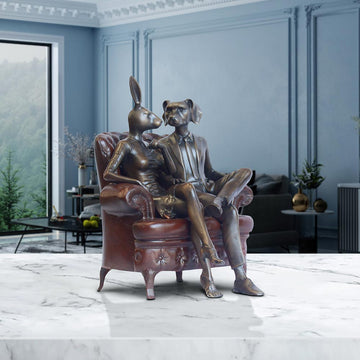 Chair Lovers (Bronze Sculpture, Small)