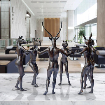 Circle of Best Friends (Bronze Sculpture)