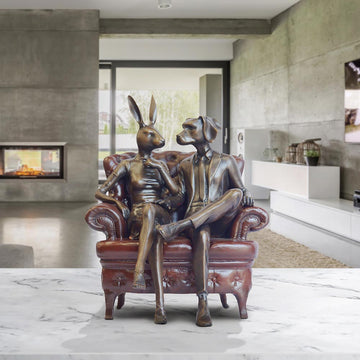Chair Lovers (Bronze Sculpture, Small)