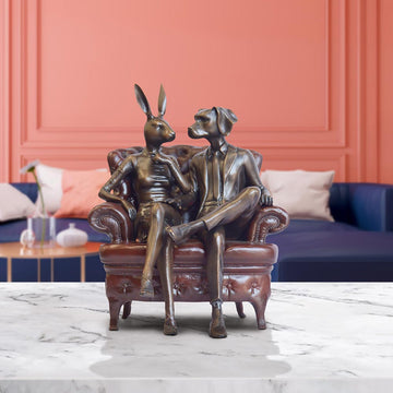 Chair Lovers (Bronze Sculpture, Small)