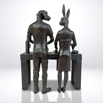 They Loved Being Masterchefs (Bronze Sculpture, Miniature)