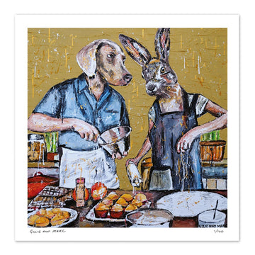 They Always Cooked Every Meal Together, but Tonight for Dessert, They Had Something Else on Their Mind... (Print)