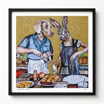 They Always Cooked Every Meal Together, but Tonight for Dessert, They Had Something Else on Their Mind... (Print)