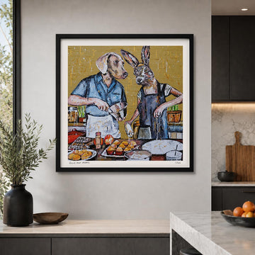 They Always Cooked Every Meal Together, but Tonight for Dessert, They Had Something Else on Their Mind... (Print)