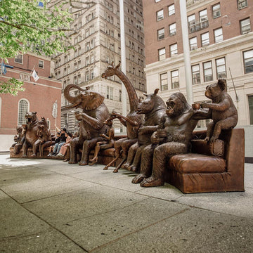 The Wild Couch Party (Bronze Sculpture)