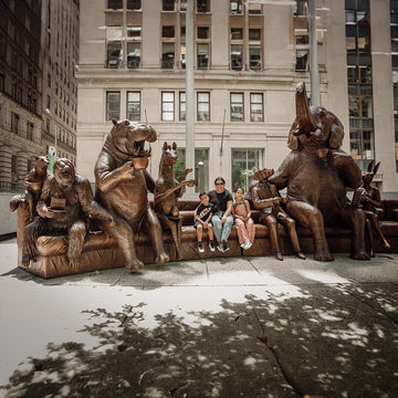 The Wild Couch Party (Bronze Sculpture)