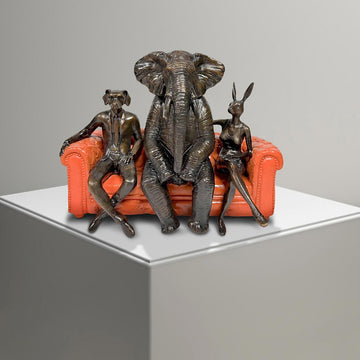 Today There's an Elephant in the Room (Bronze Sculpture)